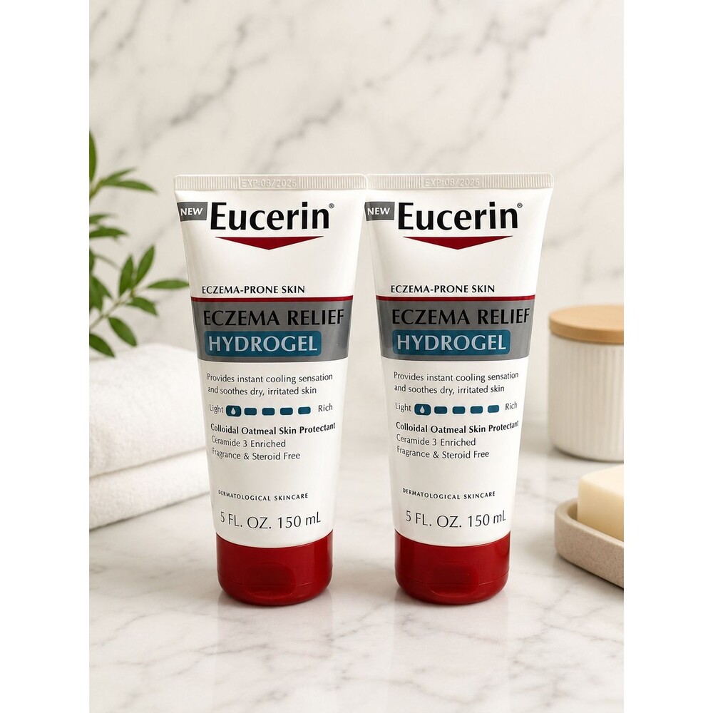 2 Pack Eucerin Eczema Relief Hydrogel Fragrance Steroid Free Protectant Skin 5FL
